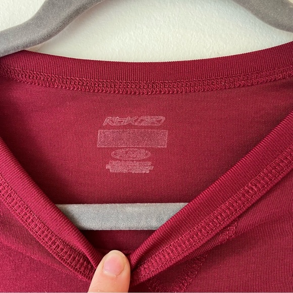Reebok PlayDry Maroon Red Athletic T-Shirt Men’s Medium Polyester Cotton Retro - Picture 4 of 10